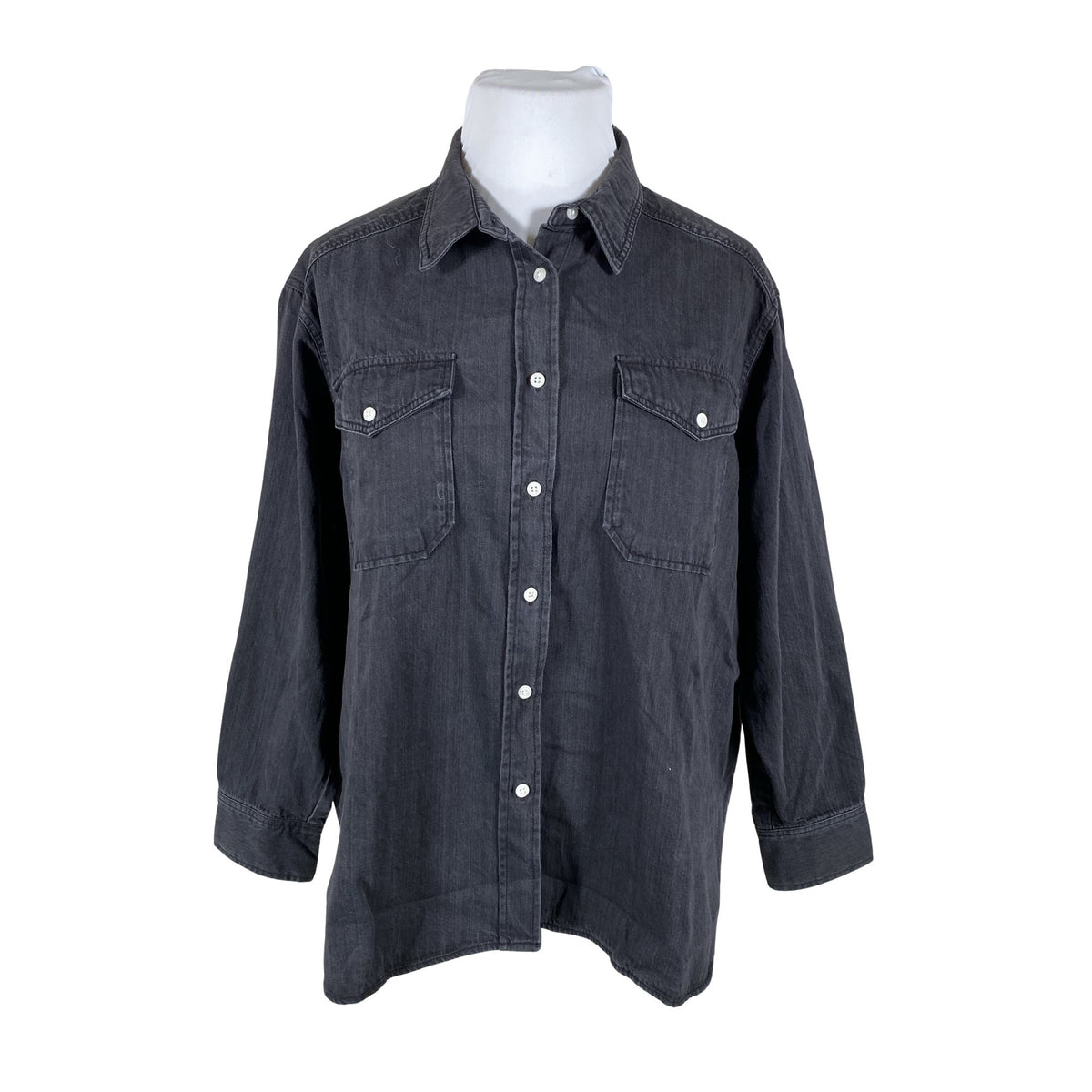 Unisex Part two - Denim shirt, size 42 - Black (1)