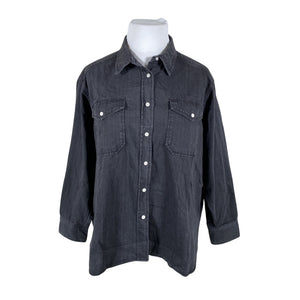 Unisex Part two - Denim shirt, size 42 - Black (1)