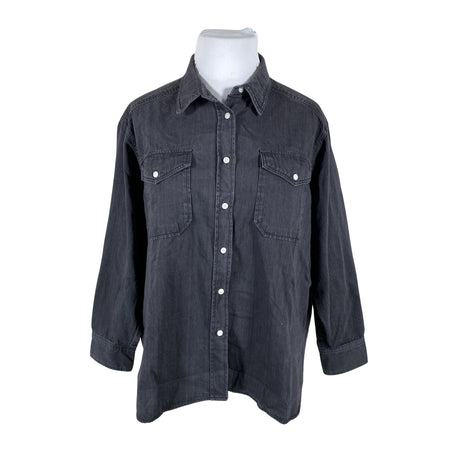 Unisex Part two - Denim shirt, size 42 - Black ()