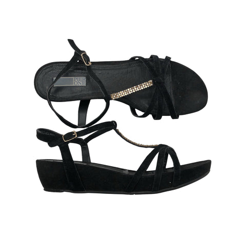 Unisex Pier One - Wedge sandals, size 42 - Black ()