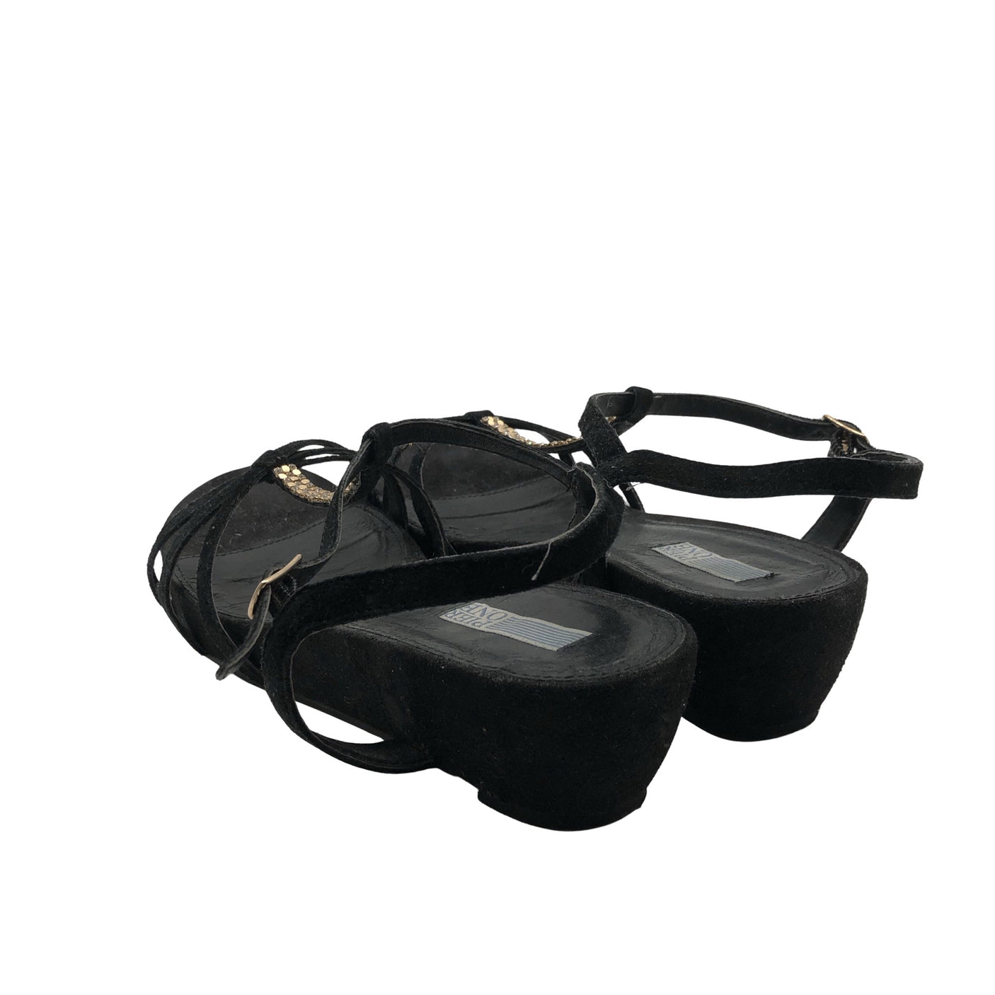 Unisex Pier One - Wedge sandals, size 42 - Black (2)