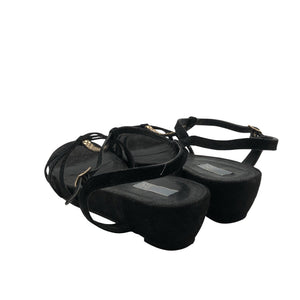 Unisex Pier One - Wedge sandals, size 42 - Black (2)