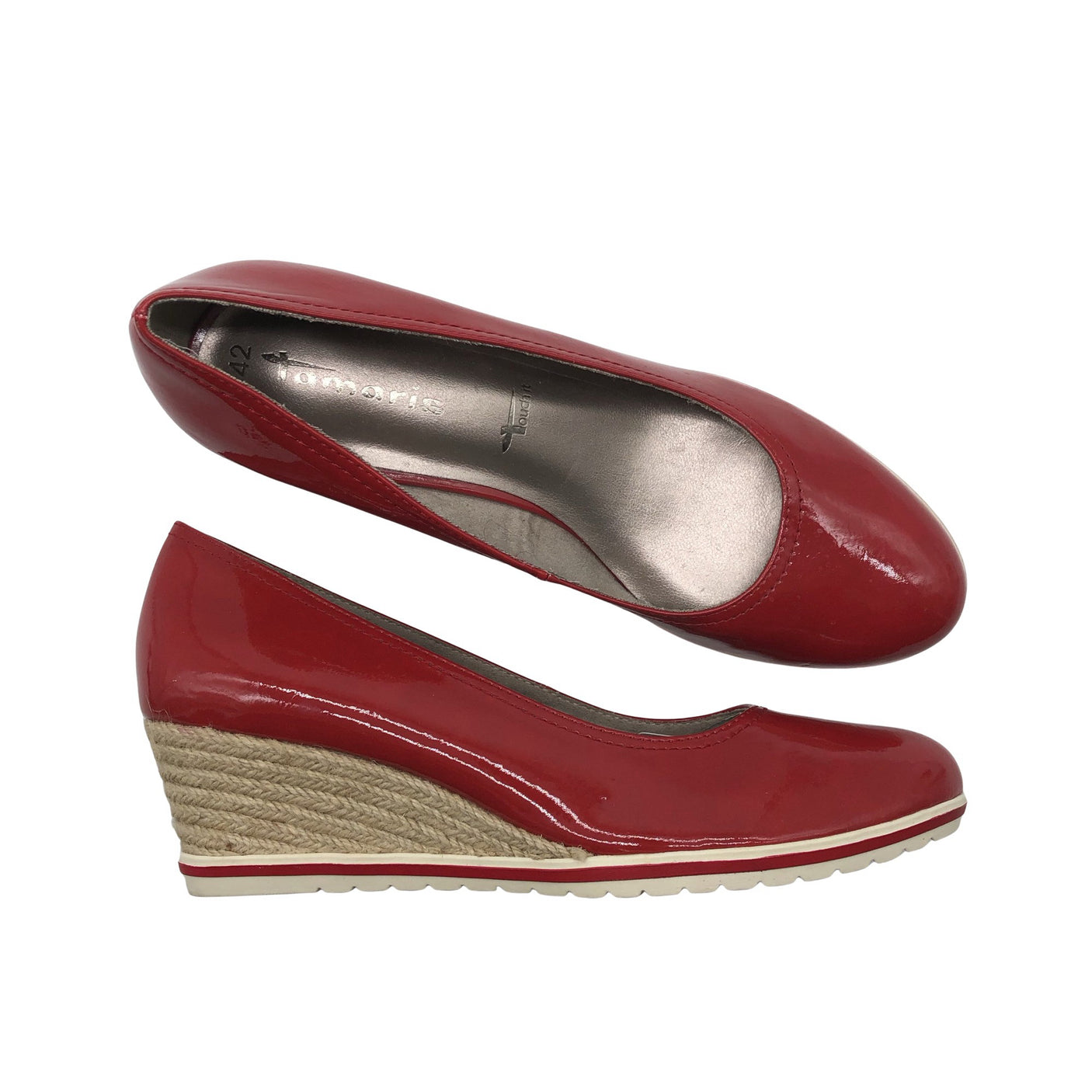 Unisex Tamaris - Wedge heel shoes, size 42 - Red (1)