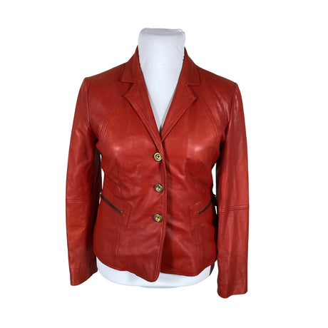 Unisex Andiata - Leather jacket, size 42 - Red ()