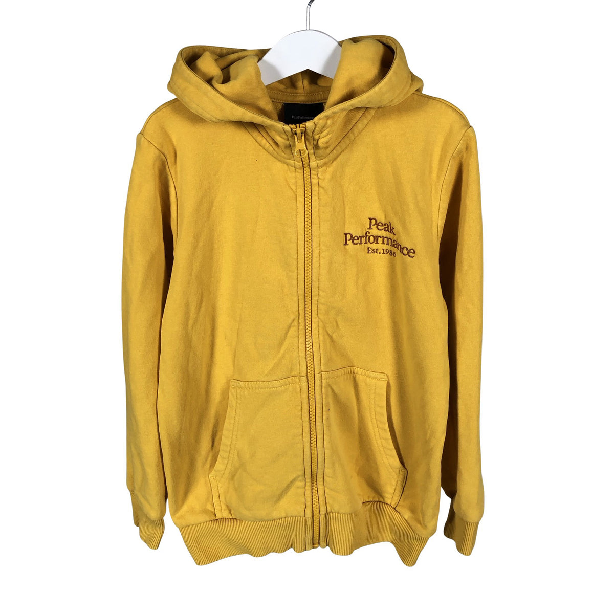 Unisex Peak Performance - Hoodie, size 134 - 140 - Yellow (1)