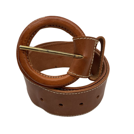 Unisex Stefanel - Leather belt, size Ei kokoa - Brown ()