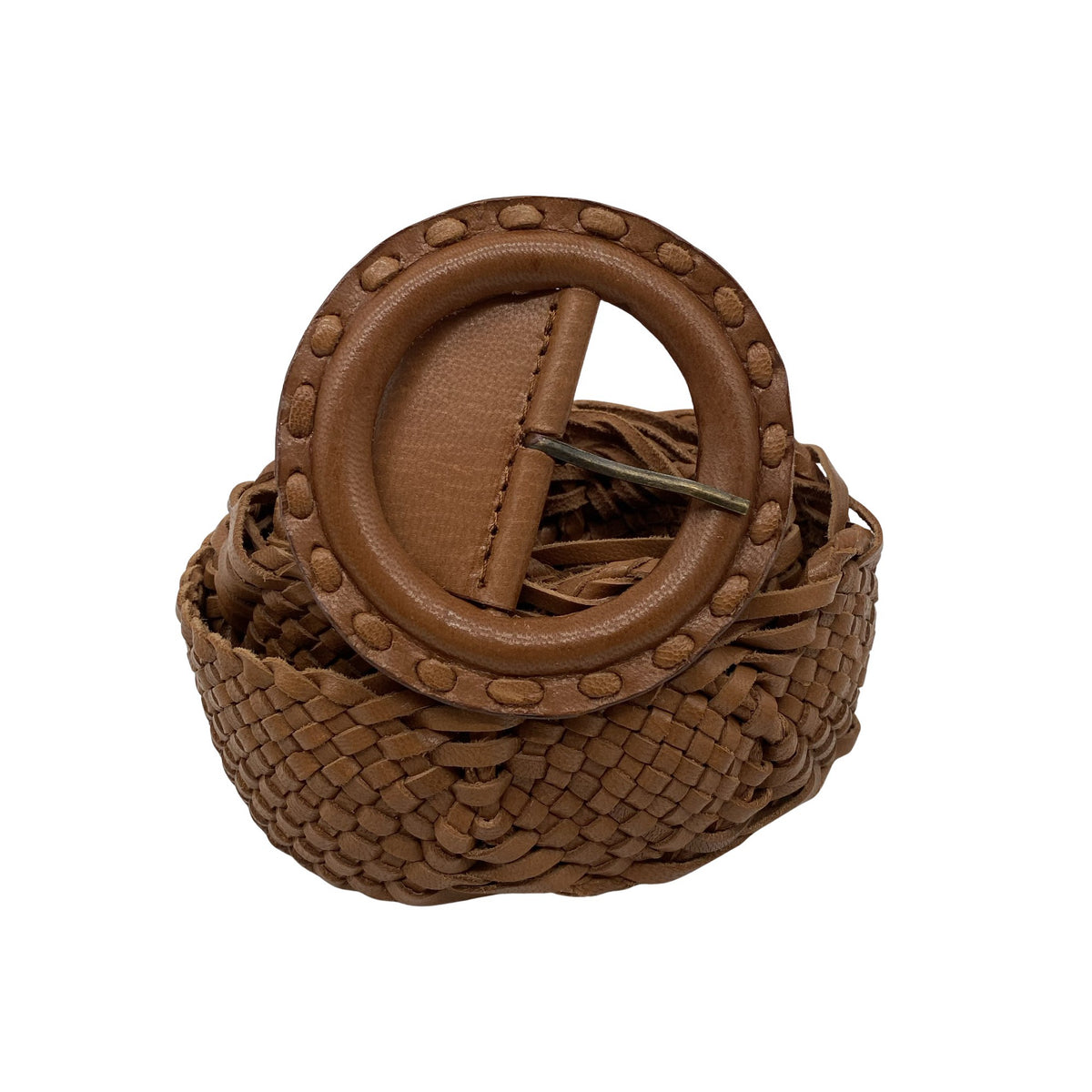 Unisex Global - Leather belt, size Ei kokoa - Brown (1)