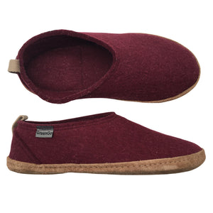 Unisex GreenGo - Indoor slippers, size 39 - Wine red (1)