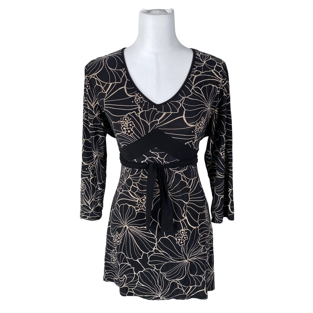 Unisex Sara Louise - Tricot tunic, size 40 - Black (1)