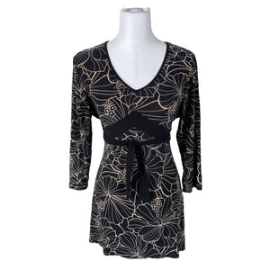 Unisex Sara Louise - Tricot tunic, size 40 - Black (1)
