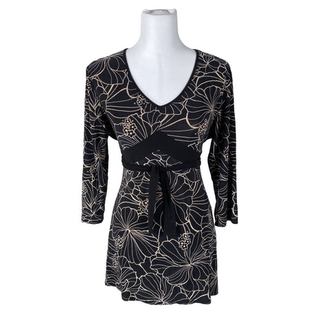 Unisex Sara Louise - Tricot tunic, size 40 - Black ()