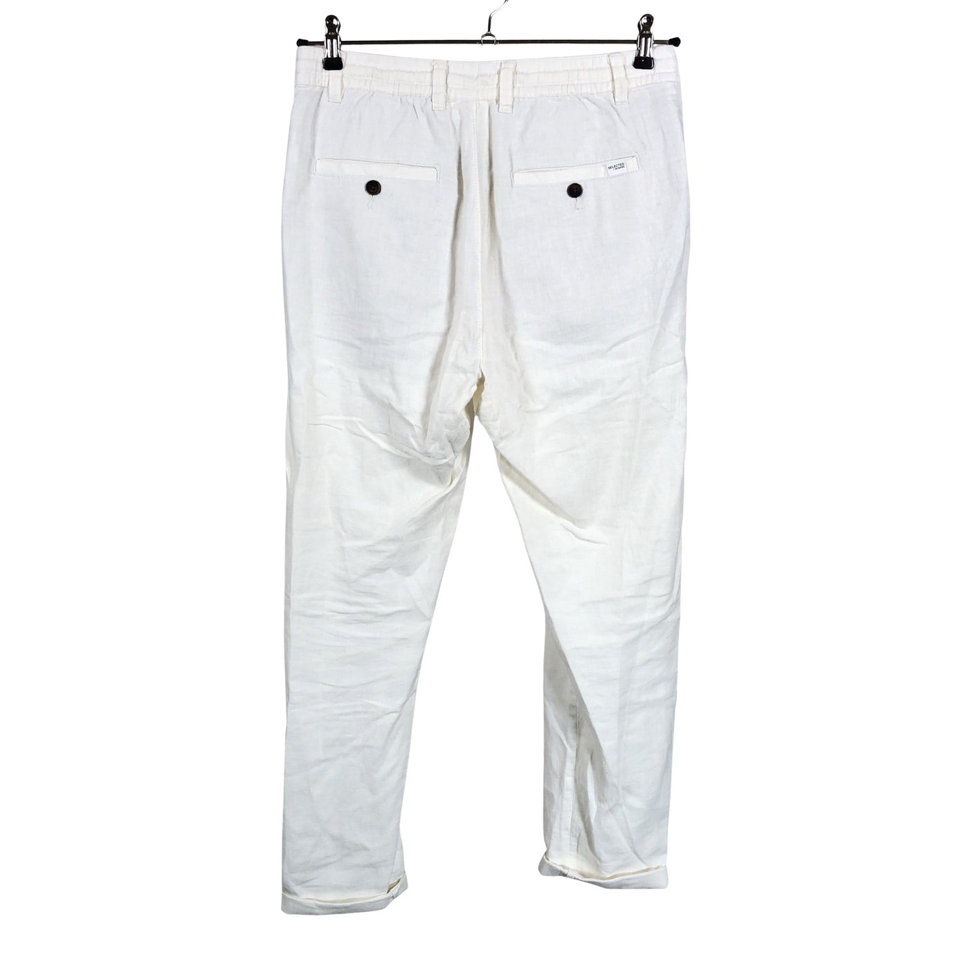 Unisex Selected - Slacks, size S - Natural white (2)