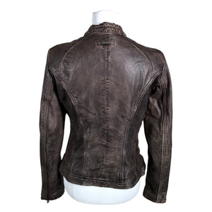 Unisex Milestone - Leather jacket, size 40 - Brown (2)