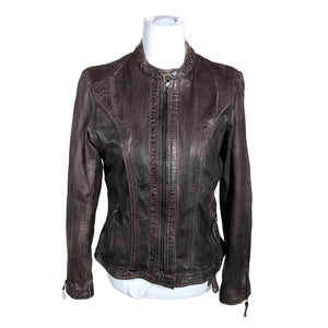 Unisex Milestone - Leather jacket, size 40 - Brown (1)