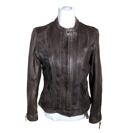 Unisex Milestone - Leather jacket, size 40 - Brown ()