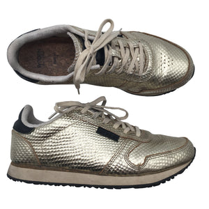 Unisex Woden - Casual sneakers, size 39 - Gold (1)