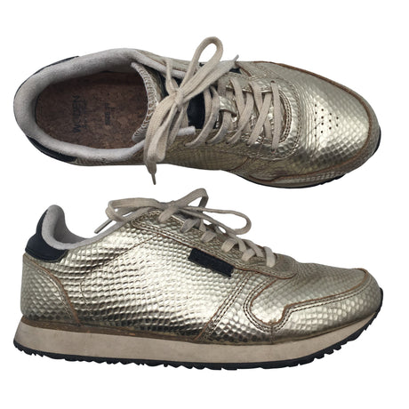 Unisex Woden - Casual sneakers, size 39 - Gold ()