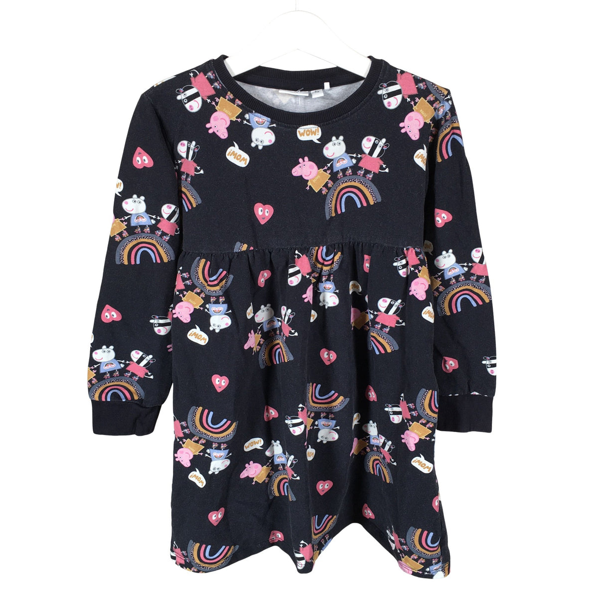 Unisex Name It - Sweatshirt dress, size 110 - 116 - Black (1)