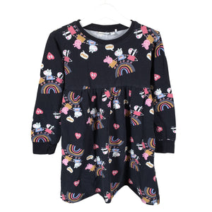 Unisex Name It - Sweatshirt dress, size 110 - 116 - Black (1)