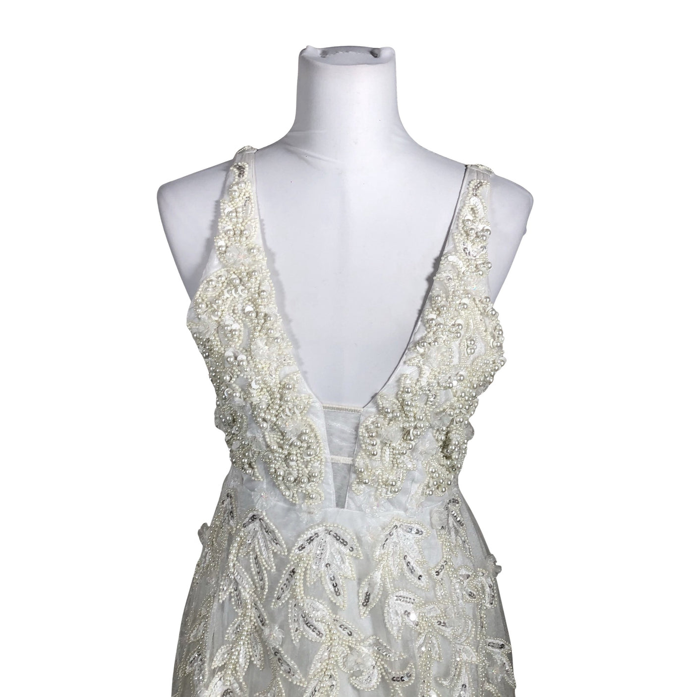 Unisex Born - Party dress, size 34 - White (3)