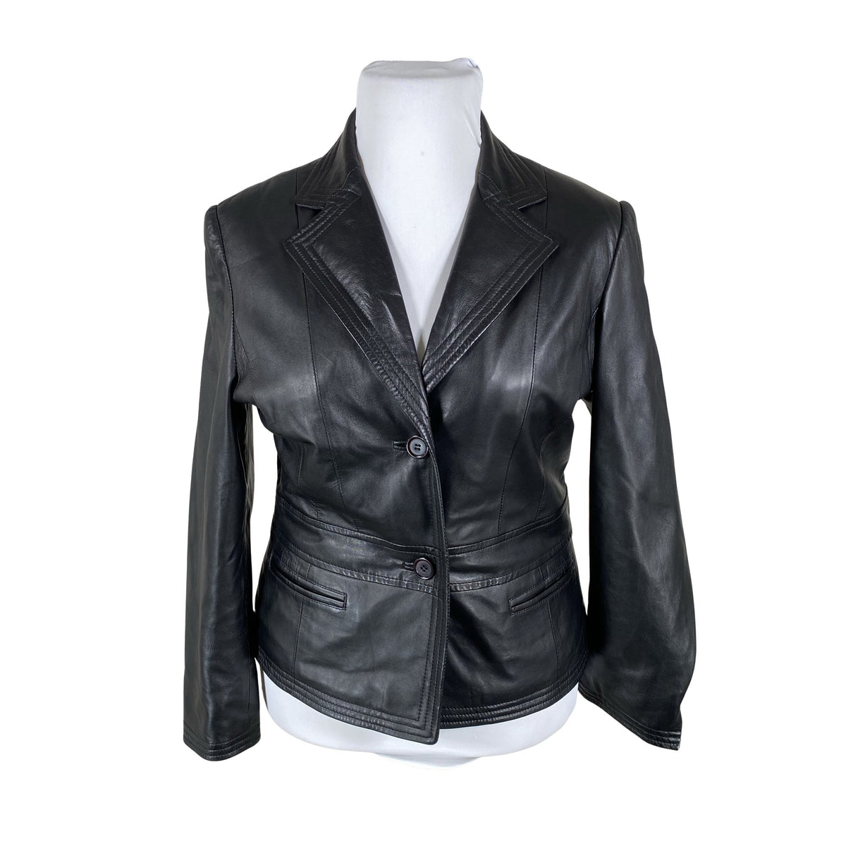 Unisex Ril's - Leather jacket, size 42 - Black (1)