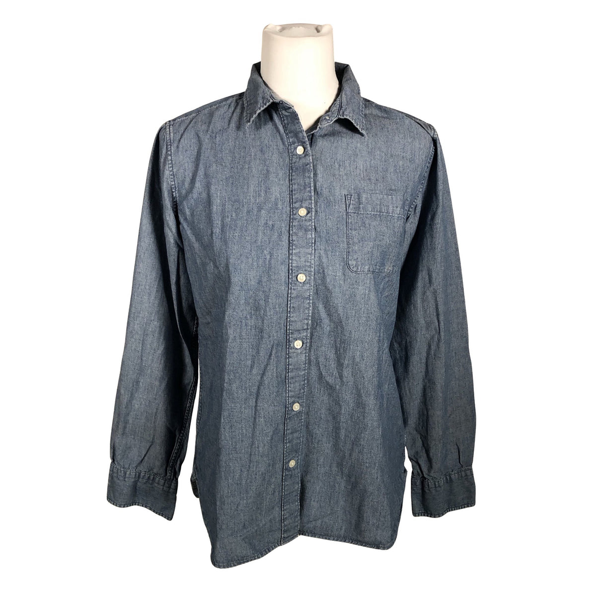 Unisex Muji - Collared shirt, size 40 - Blue (1)