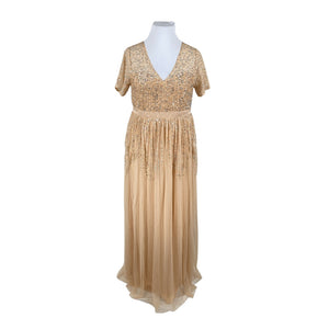Unisex Maya Deluxe - Party dress, size 44 - Beige (1)