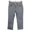 Unisex Red Button - Capri pants, size 38 - Blue ()