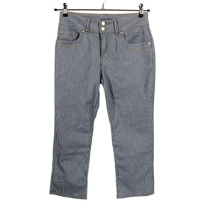Unisex Red Button - Capri pants, size 38 - Blue (1)