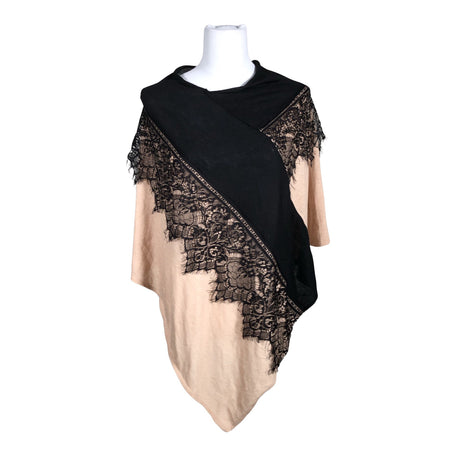 Unisex Cream - Poncho, size 40 - Light pink ()