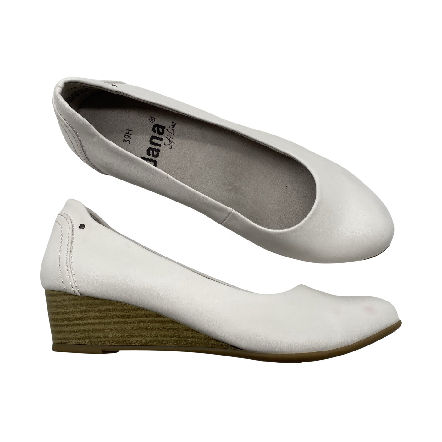 Unisex Jana - Wedge heel shoes, size 39 - White (1)