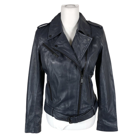 Unisex Barneys - Leather jacket, size 38 - Blue ()