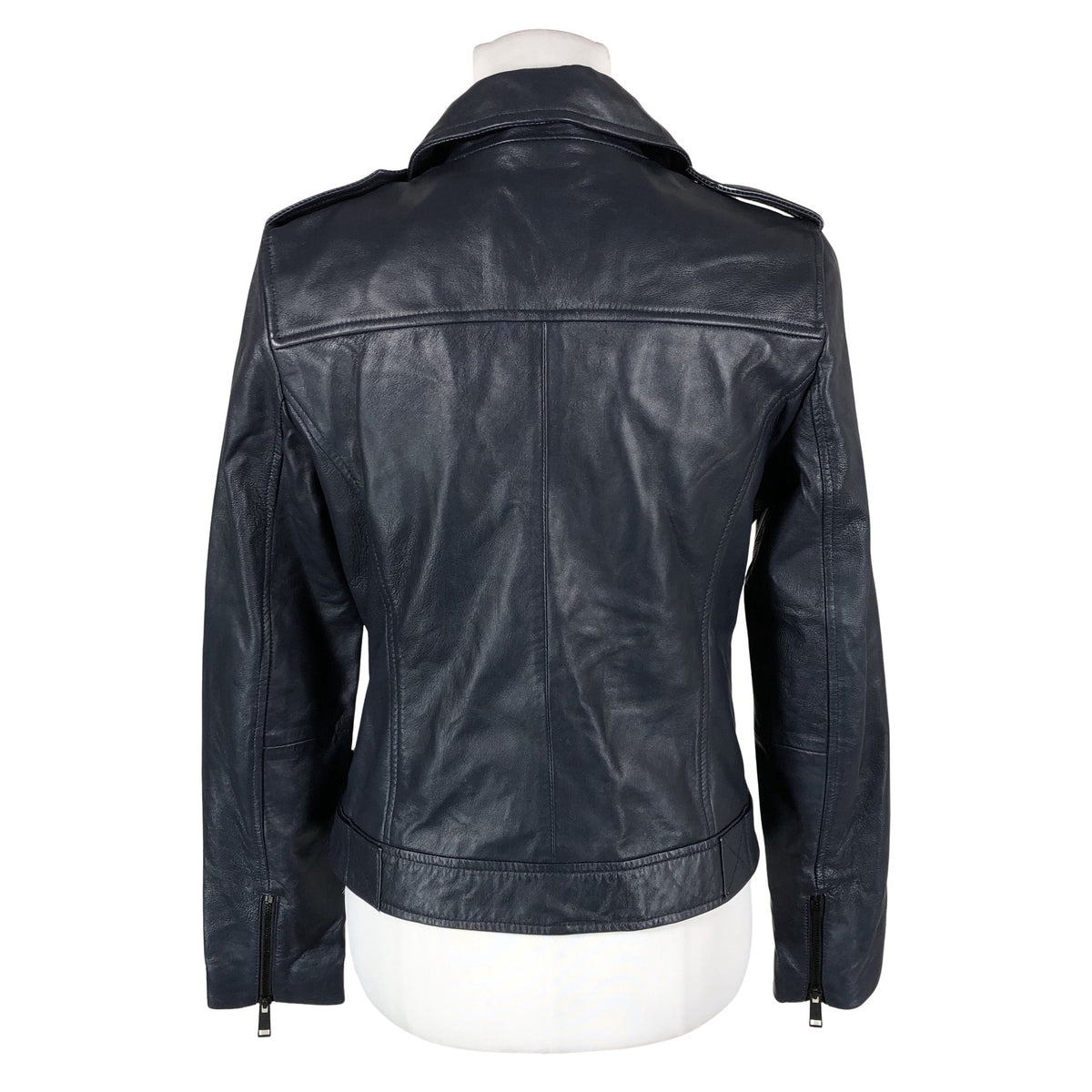 Unisex Barneys - Leather jacket, size 38 - Blue (2)