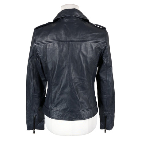 Unisex Barneys - Leather jacket, size 38 - Blue (2)