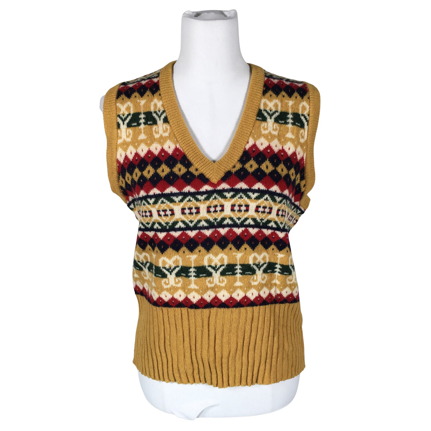 Unisex Marmalade - Knit vest, size 36 - Yellow (1)