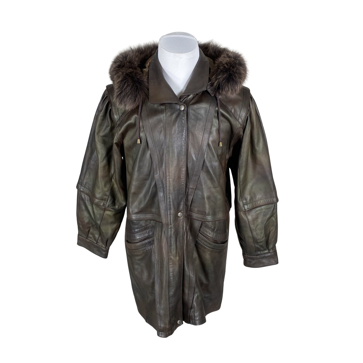 Unisex Nahkamaailma - Leather jacket, size XL - Brown (1)