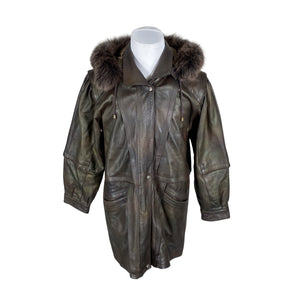 Unisex Nahkamaailma - Leather jacket, size XL - Brown (1)
