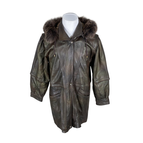 Unisex Nahkamaailma - Leather jacket, size XL - Brown ()