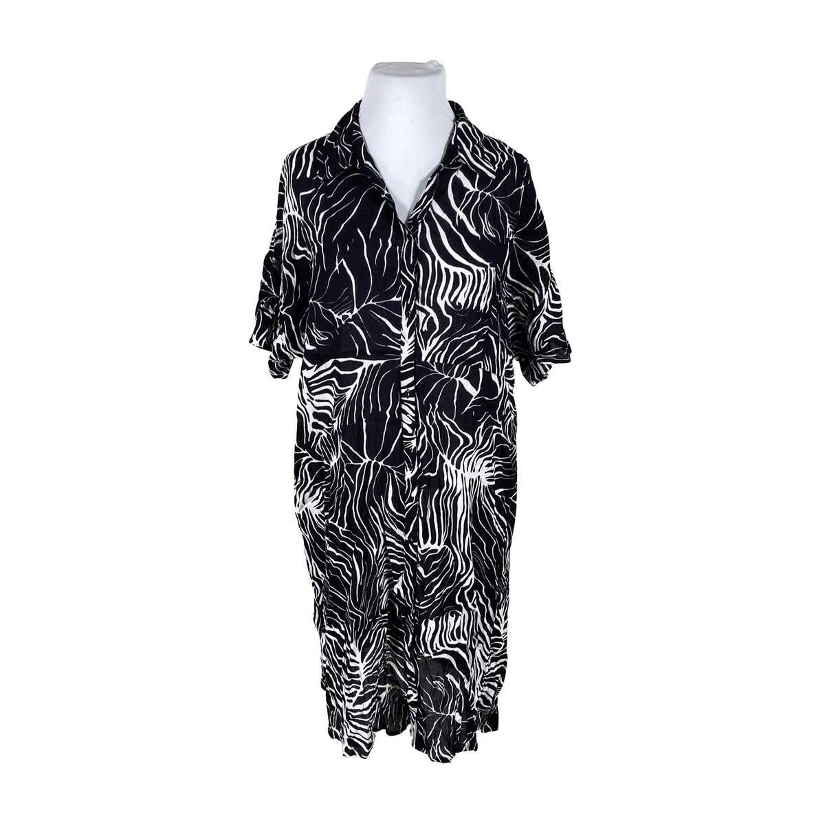 Unisex Ze-Ze - Schiffon dress, size 46 - Black (1)