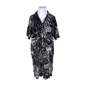 Unisex Ze-Ze - Schiffon dress, size 46 - Black (1)