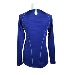 Unisex Adidas - Sports shirt, long sleeve, size 34 - Blue (2)
