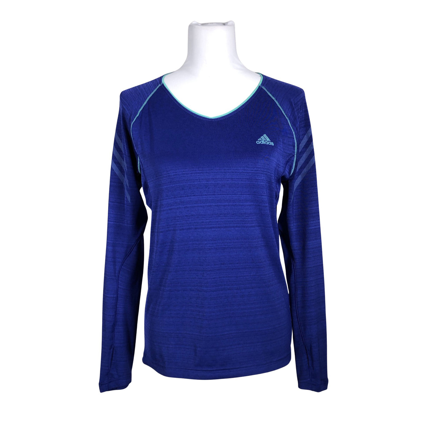 Unisex Adidas - Sports shirt, long sleeve, size 34 - Blue (1)