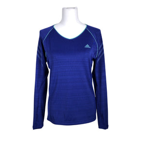 Unisex Adidas - Sports shirt, long sleeve, size 34 - Blue (1)