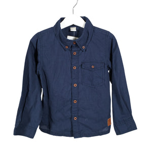 Unisex Name It - Collared shirt, size 98 - 104 - Blue (1)