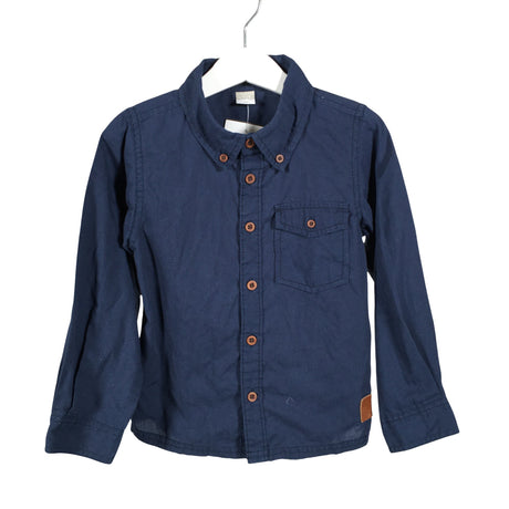 Unisex Name It - Collared shirt, size 98 - 104 - Blue ()