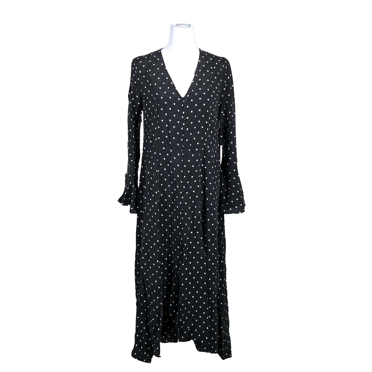 Unisex Arket - Schiffon dress, size 40 - Black (1)