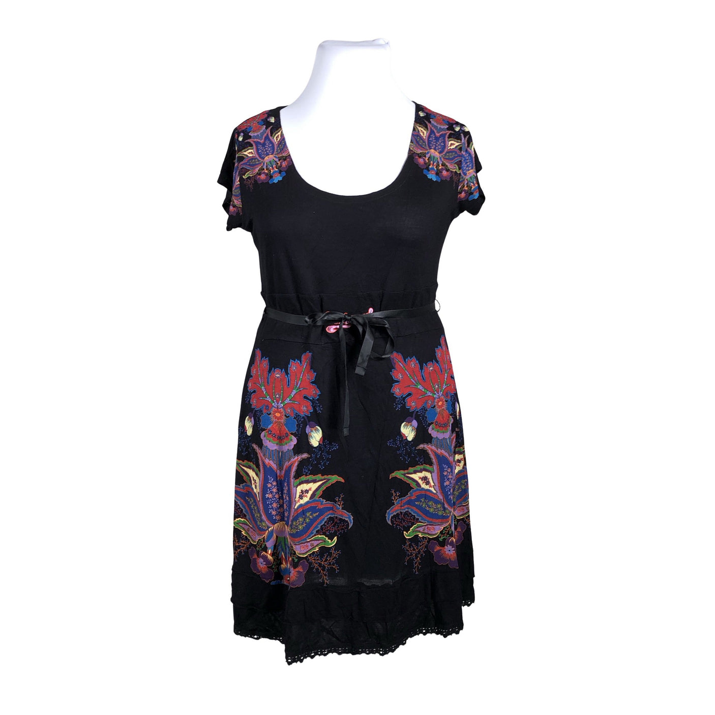 Unisex Desigual - Tricot dress, size 44 - Black (1)