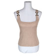 Unisex Morgan - Tricot tank top, size 40 - Brown ()