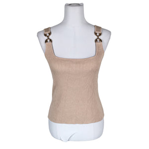 Unisex Morgan - Tricot tank top, size 40 - Brown (1)