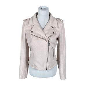 Unisex Tom Tailor - Leather jacket, size 36 - Light pink (1)